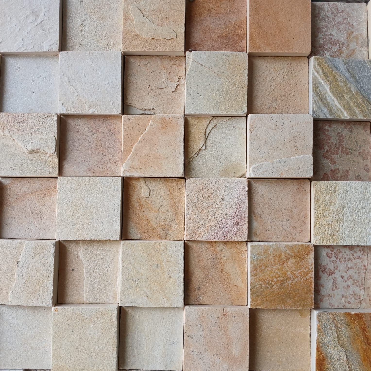Mosaico Xadrez 10x10 São Tomé - Imagem 2
