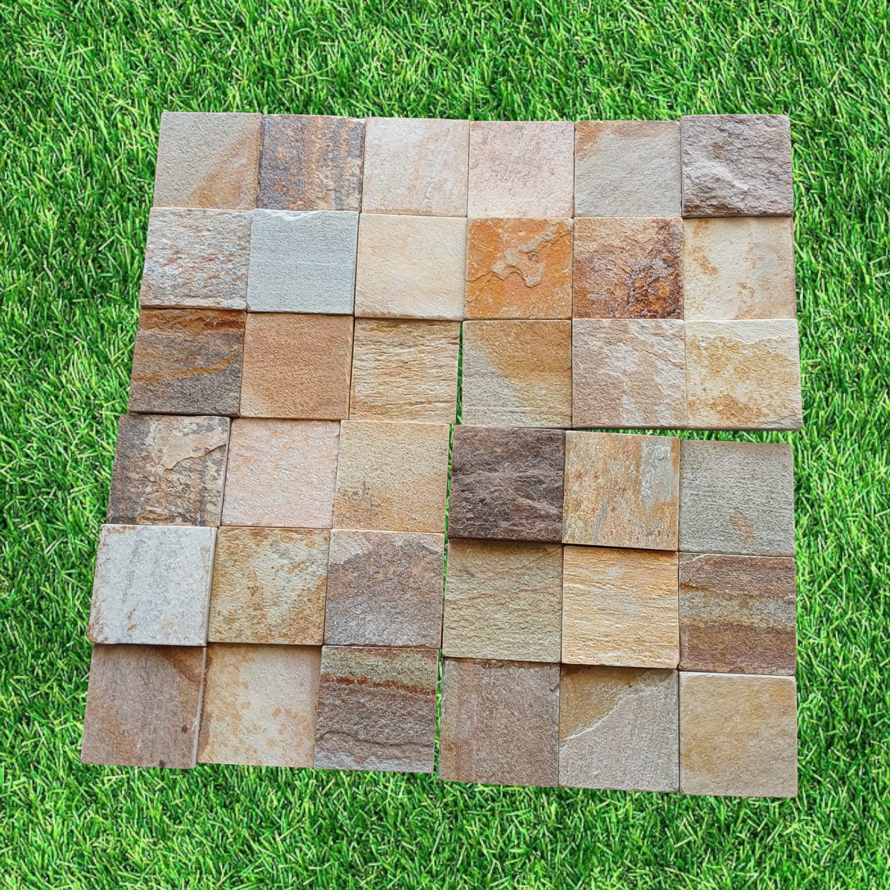 Mosaico Xadrez 10x10 São Tomé - Imagem 6